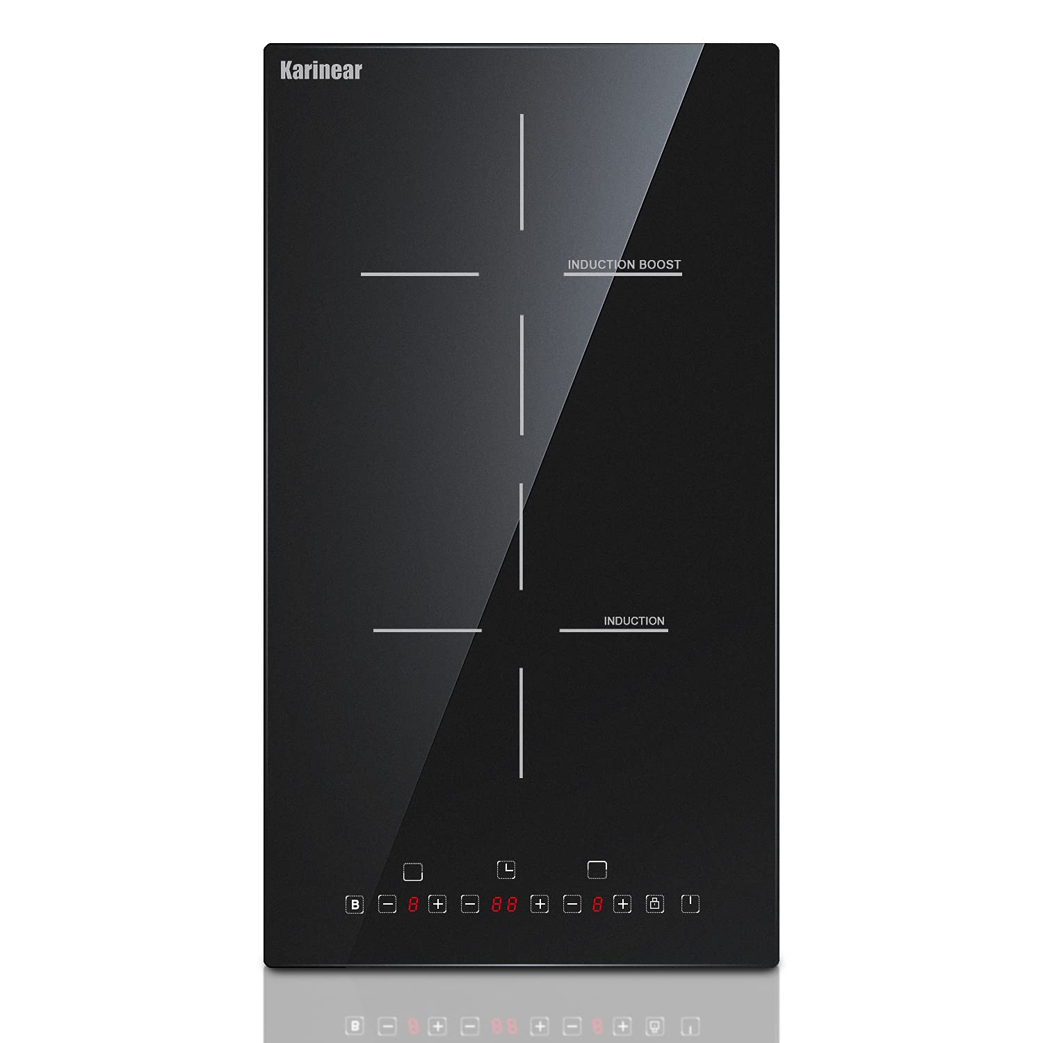 Timer Dual Outlet - 카리네어 12인치 인덕션 쿡탑 2구 드롭인