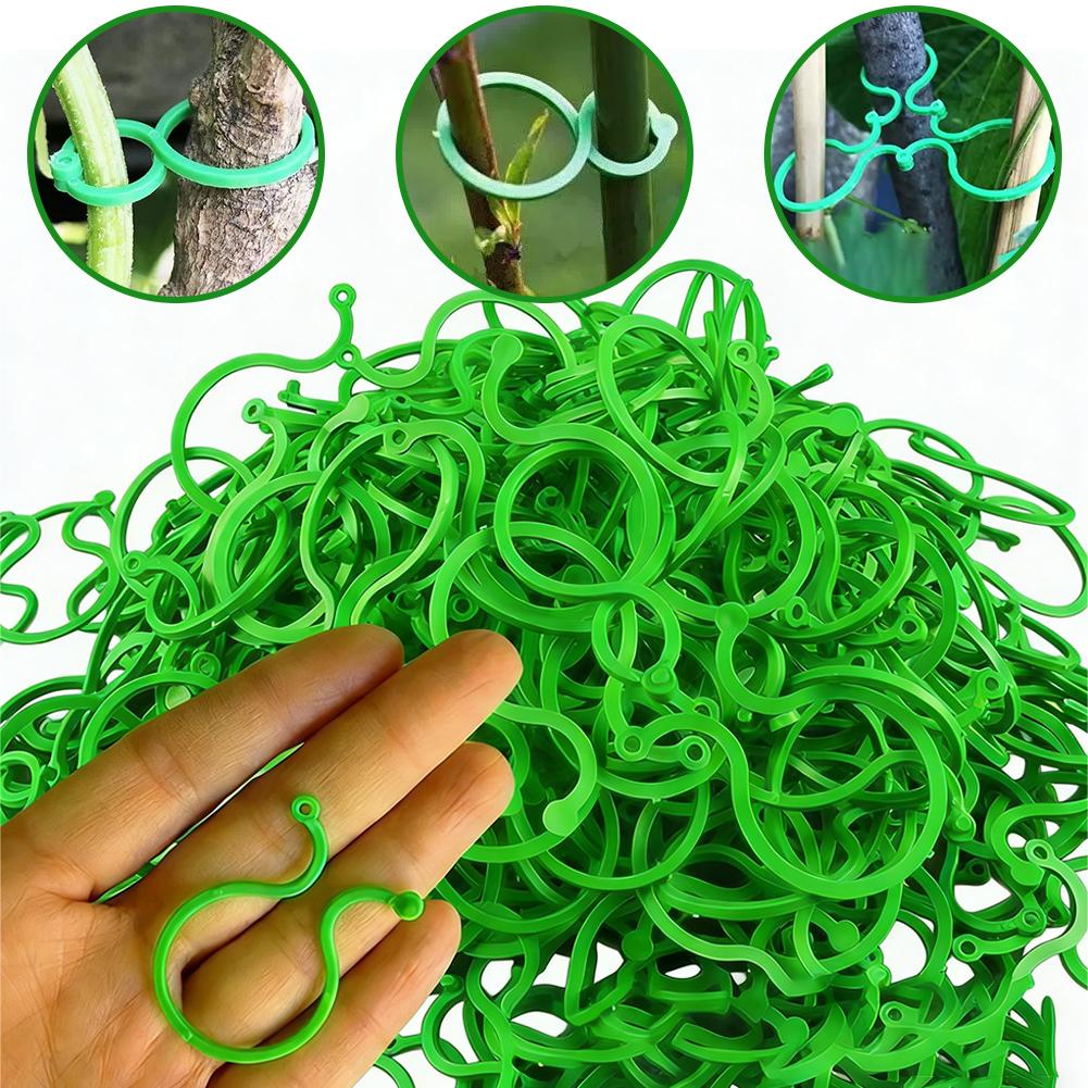 100개 식물 지지 클립, 토마토, 덩굴식물 및 등반식 - Vine Climbing Plastic 리뷰 및 가격
